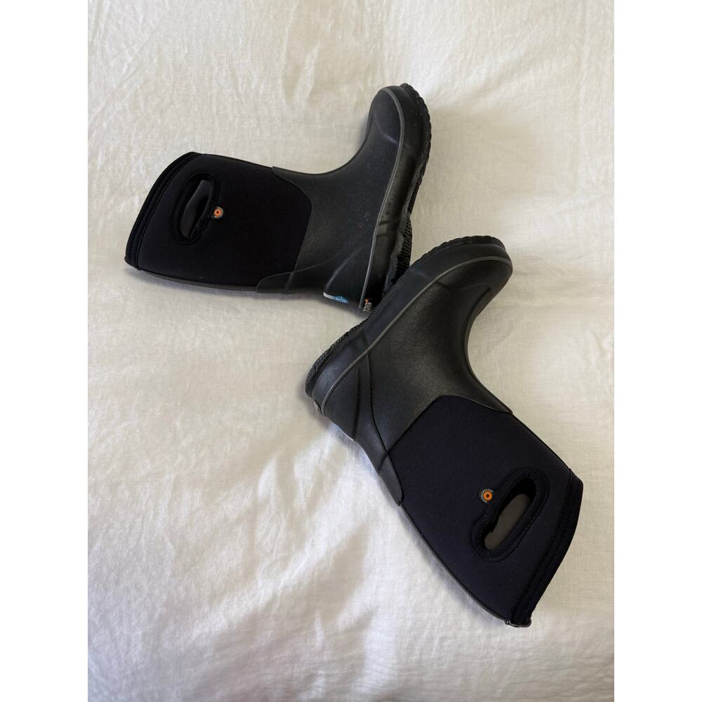 Bogs | Unisex Youth SZ 1 | Original Pull On Black Neoprene Rain Snow Play Boots - Picture 8 of 11